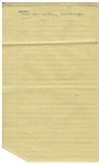 Moe Howard's 10pp. Handwritten Skit, With Shemp, Signed Multiple Times, Plus Writing on Verso of 2 Pages -- Stooges Pose as Drs. Kildare, Kinsey & Malone -- On 8'' x 12.5'' Ruled Paper -- Very Good